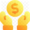 Coin Business Hand Icon