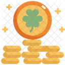 Coin Gold Saint Patricks Day Icon