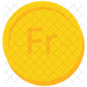Coin Gold Franc Icon