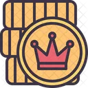 Coin King Crown Icon