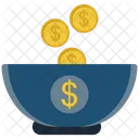 Coin Cup Dollar Icon