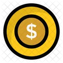 Dollar Coin Income Icon