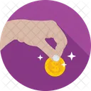 Coin Give Donation Icon