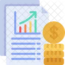 Coin Stock Market Report Icon