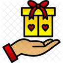 Coin Give Hand Icon