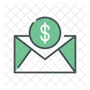 Coin And Envelope Payment Mail Payment Email Icon
