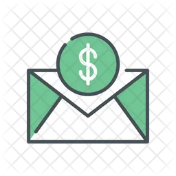 Coin And Envelope  Icon