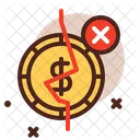 Coin Cancel  Icon