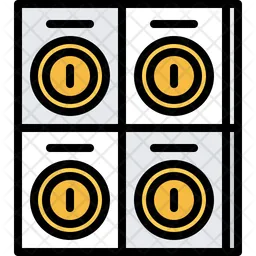 Coin Collection Storage  Icon