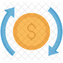 Coin Dollar Arrow Reload Icon
