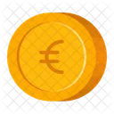 Flat Coin Coin Euro Icon