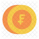 Coin Franc  Icon