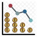 Coin Graph Money Finance Icon