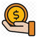 Coin Hand Money Icon