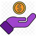 Coin Hand  Icon