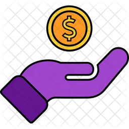 Coin Hand  Icon