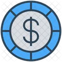 Gambling Casino Coin Icon