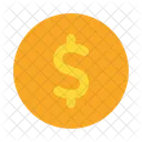 Coin Dollars Currency Icon