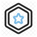 Coin Badge Star Icon