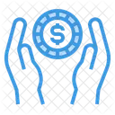 Coin Money Hands Icon