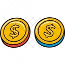 Coin Money Cash Metallic Coin Icon