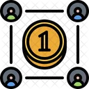 Coin People Group Icon