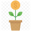 Coin Plant Leaf Cent Icon