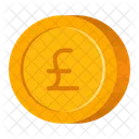 Flat Coin Coin Pound Icon