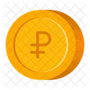 Flat Coin Ruble Icon