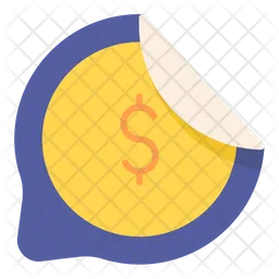 Coin Sticker  Icon