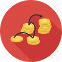 Coins Linked Money Icon