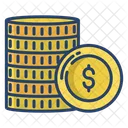 Kartboard Gold Coins Icon