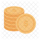 Dollar Coins Money Icon