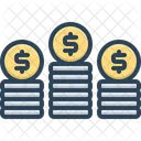 Coins Stack Pile Icon