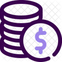 Coins Pile Of Money Cash Icon