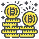 Coin Money Stack Cryptocurrency Digital Currency Bitcoin Icon