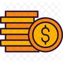 Cash Coins Finance Icon