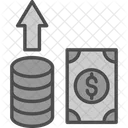 Coins Expenses Hand Icon