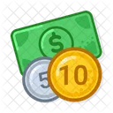 Coins And Banknote  Icon