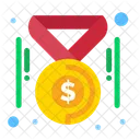 Coins Badge  Icon