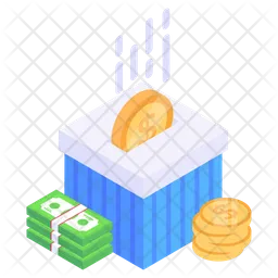 Coins Box  Icon