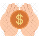 Coins Charity Chaity Dollar Icon