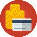 Coins Credit Card Icon