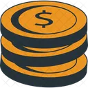 Coins Dollar Business Icon