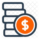 Coins Gold Treasure Icon