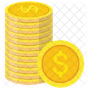 Coins Stack Dollar Coins Dollar Coin Icon