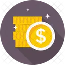 Coins Stack Dollar Icon