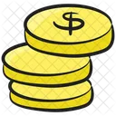 Coins Stack Savings Capital Icon