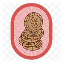 Coins sticker  Icon