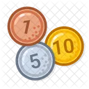 Coins three  Icon